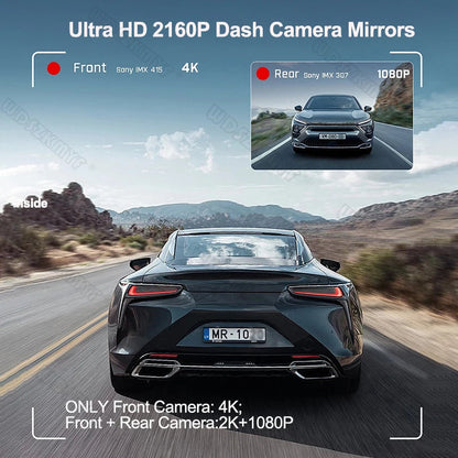 Rétroviseur connecté 4K – CarPlay & Android Auto