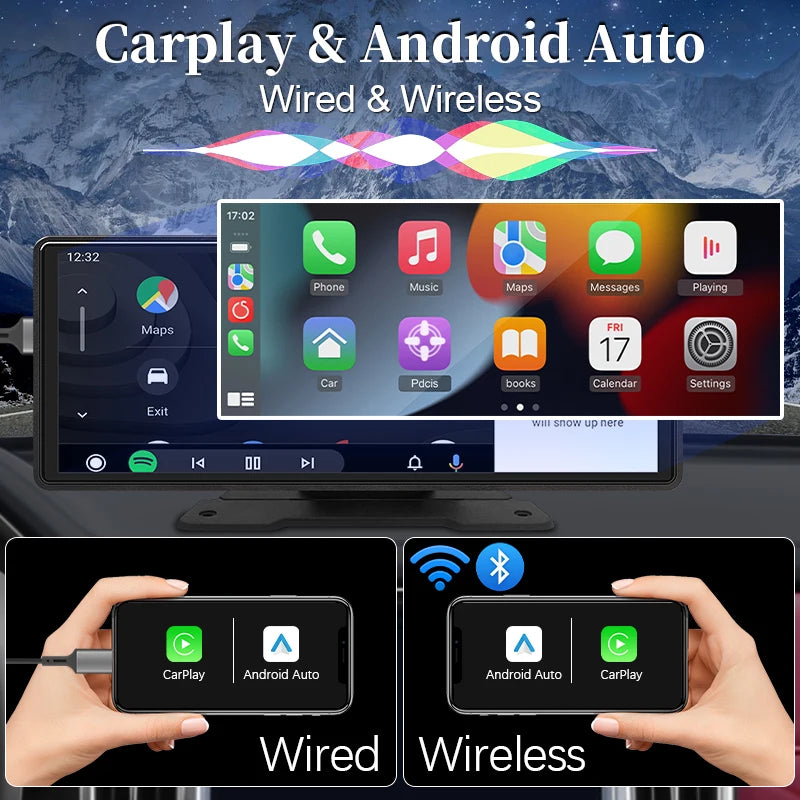 Le complément le plus intelligent pour votre véhicule : CarPlay sans fil et rétroviseur Android Auto 